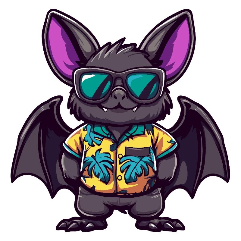 Fledermaus Comic Urlaub
