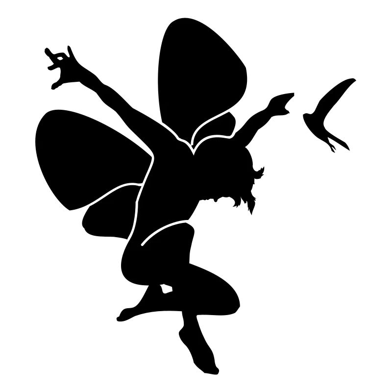 Elfe mit Schwalbe / elf 'n swallow (1c)