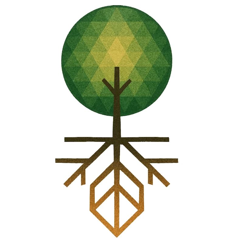 Abstract Tree with Geometric Roots – Symmet
