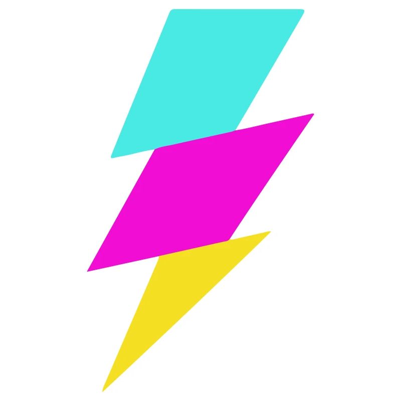 Abstrakter Strahl in Neonfarben