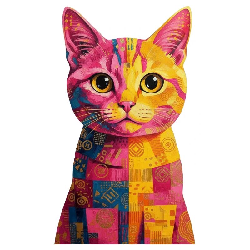 Chat Pop Art - Coloré