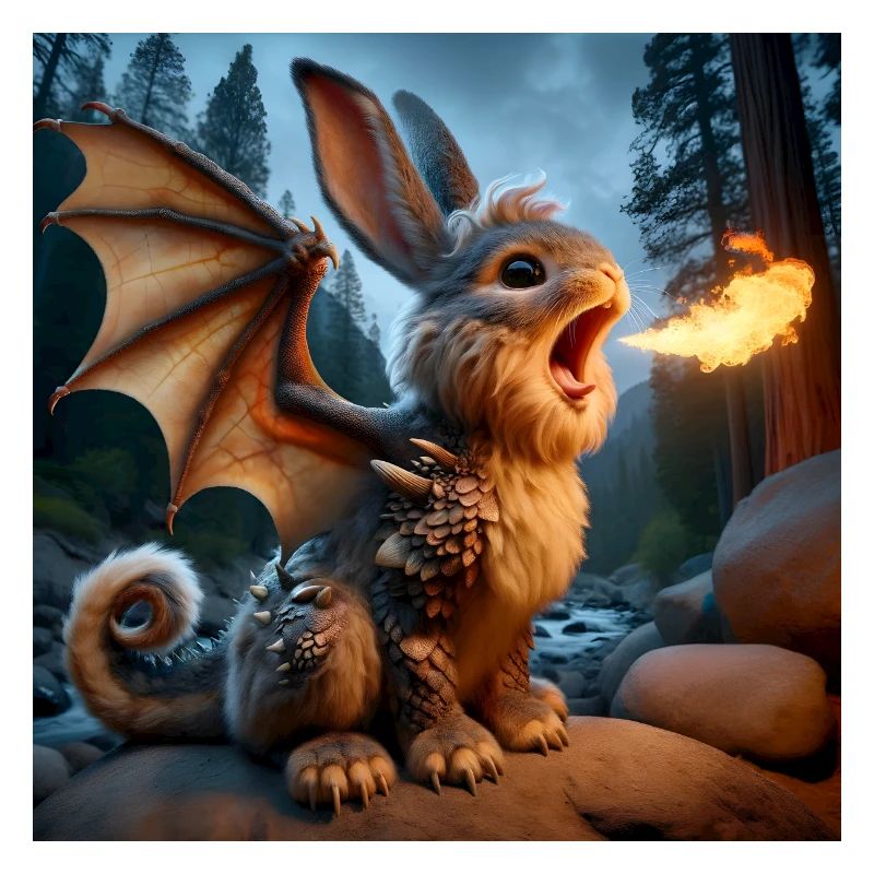 Fire Breathing Bunny Dragon #18