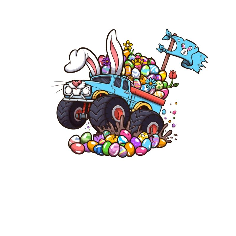 Ostereier zerkleinern Monstertruck