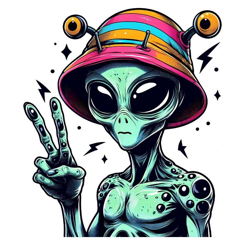 Alien Shows Peace