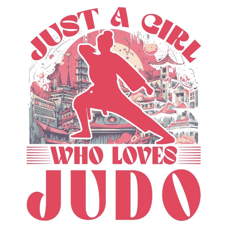 Nur ein Mädchen, das Judo liebt