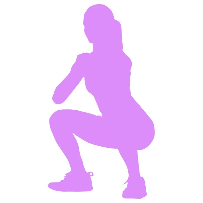 Squat Silhouette Figure