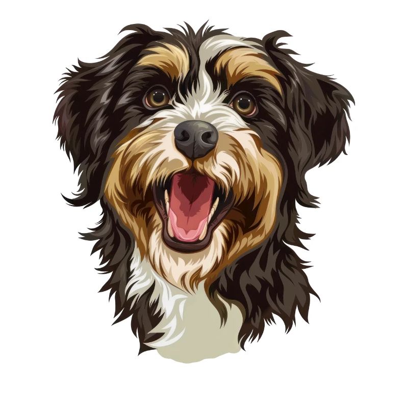 Aussiedoodle Geschenk | Cartoon Artwork