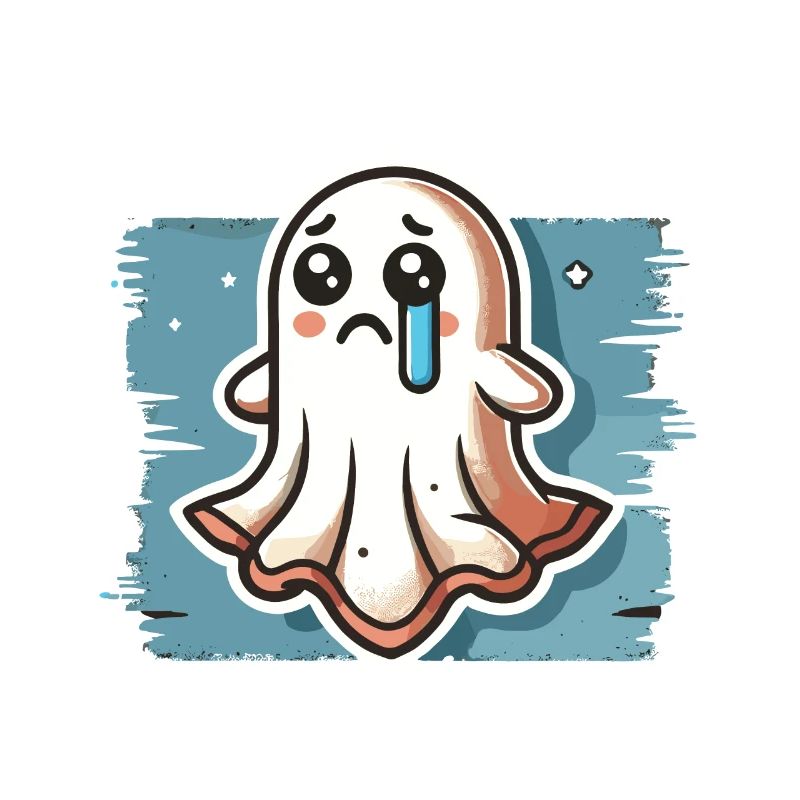 Sad Ghost Cute Weeping Ghosts