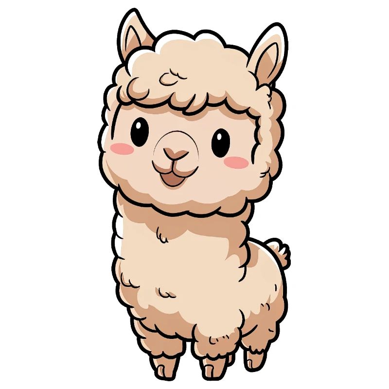 Lama doux Alpaga Chibi