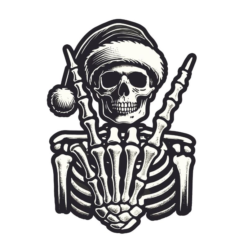 Cool Skeleton Christmas Style