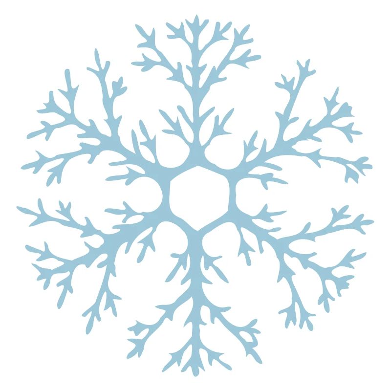Natural snowflake with many ramifications