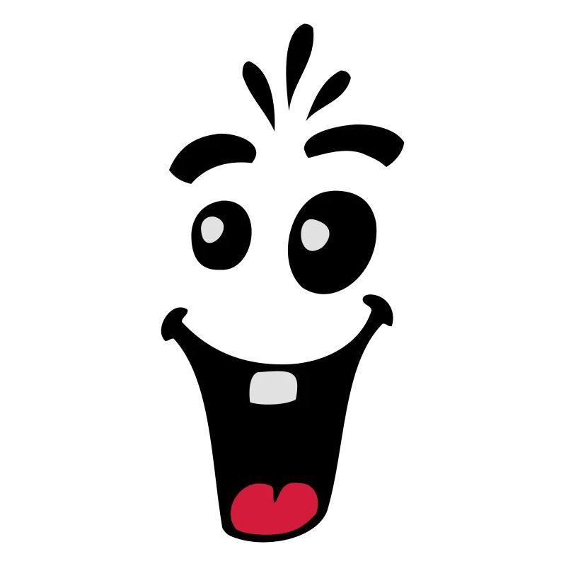 Laughing Friendly Happy Comic Face
