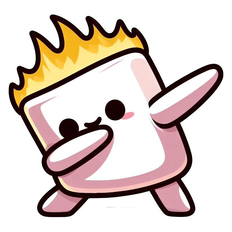 Marshmallow Fire Flame Grilling Dab