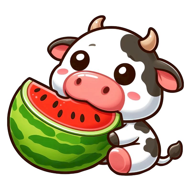 Drôle de vache Bull Melon pastèque d’été