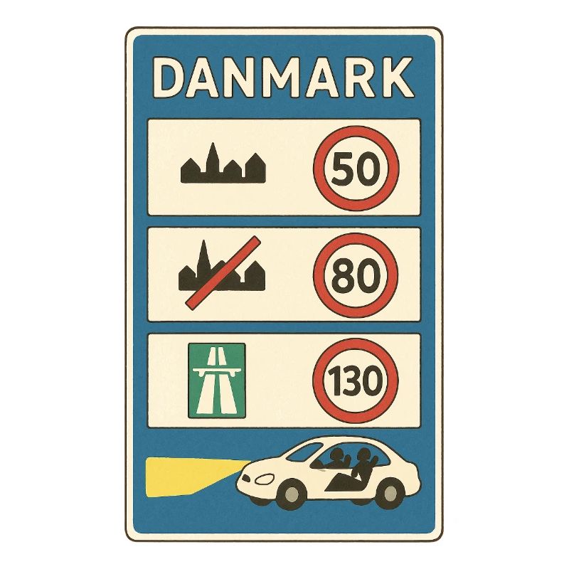Denmark Sign Traffic Rules Border