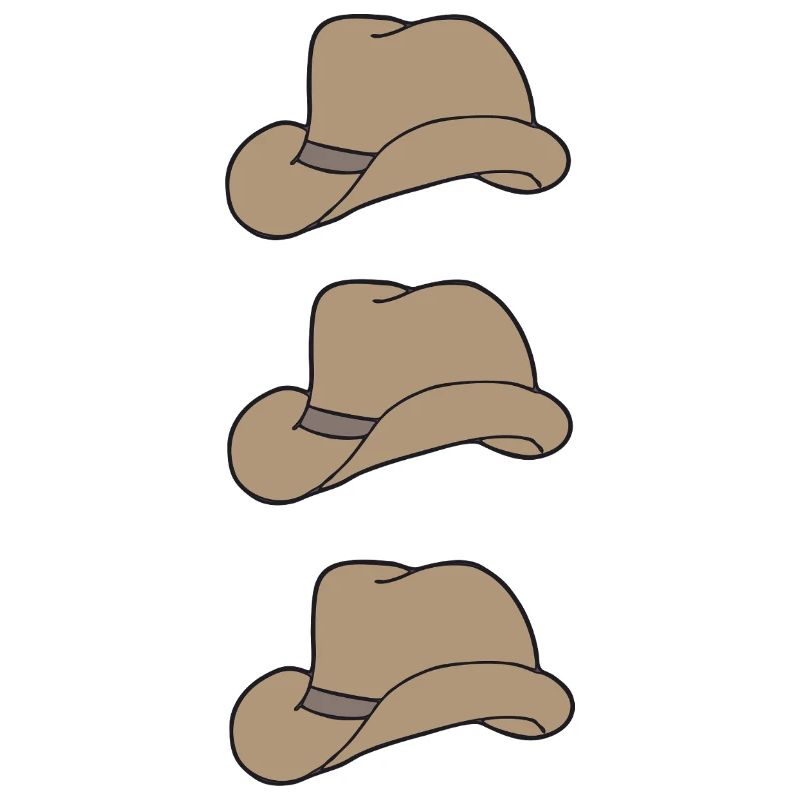 Three hats