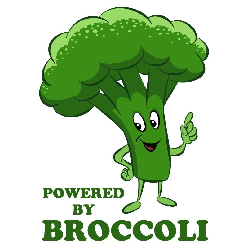 Powered by Broccoli - Gemüse, vegetarisch, vegan