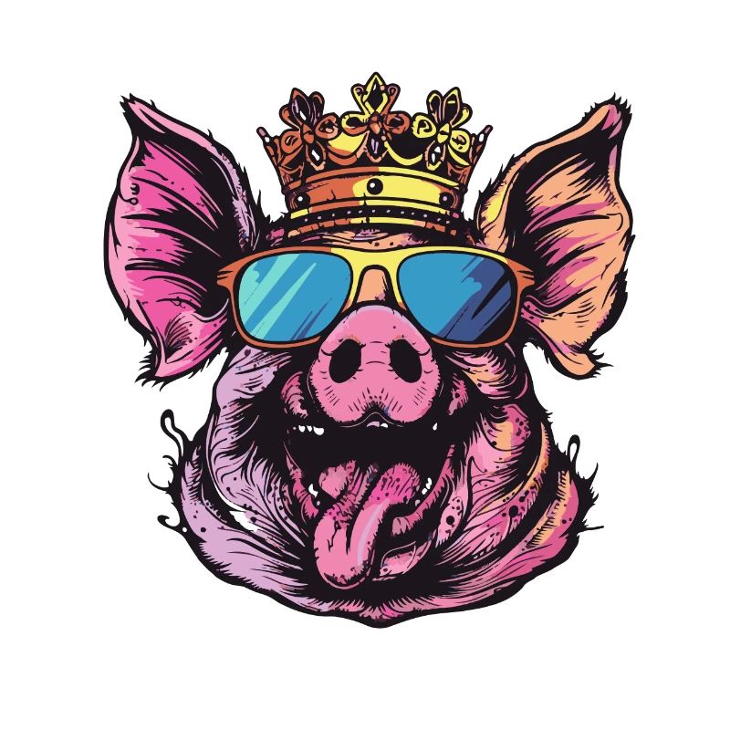Bande dessinée de cochon