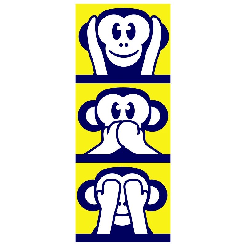 3 Wise Monkeys Hear Nothing Say See Monkey Fun