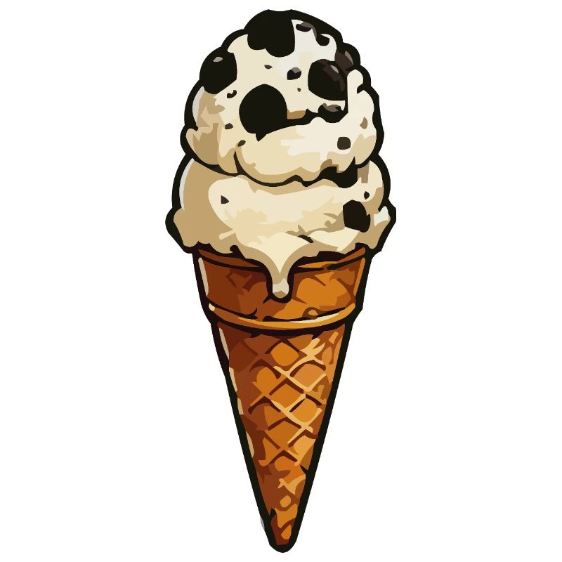 Keks-Eis Cartoon-Icon