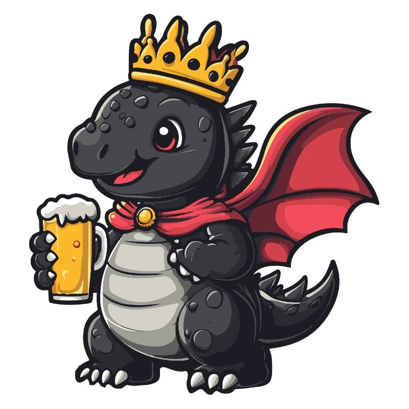 Drache Bier Lustig