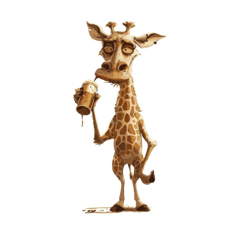 Girafe Bière Drôle