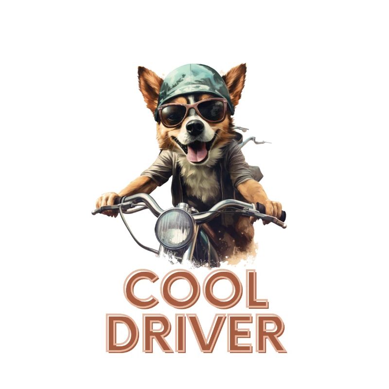 "Highway Hero" Corgi Biker