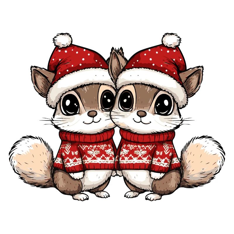 Équipe de Noël Squirrel