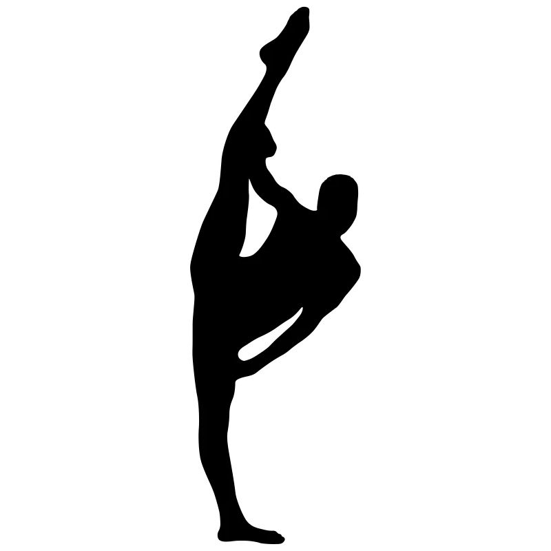 Danseuse de ballet vecteur Silhouette