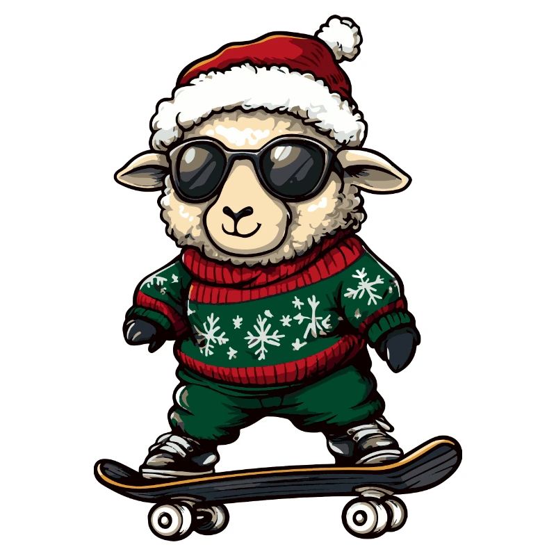 Mouton Noël Drôle