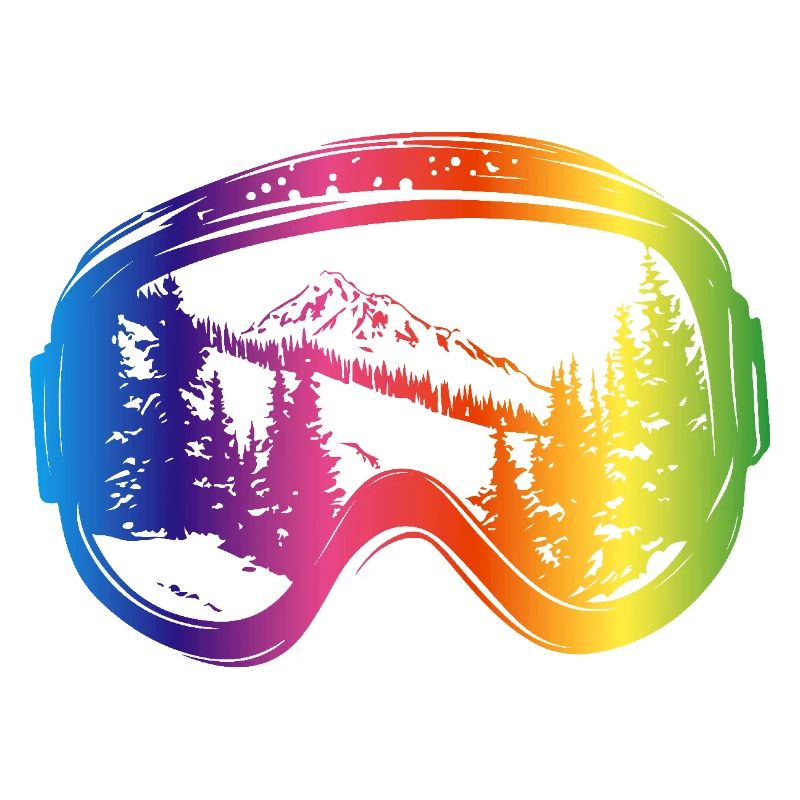 Ski Goggles Piste Mountains Multicoloured