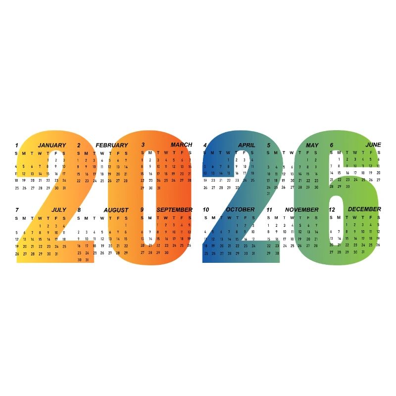 Jahreskalender 2026