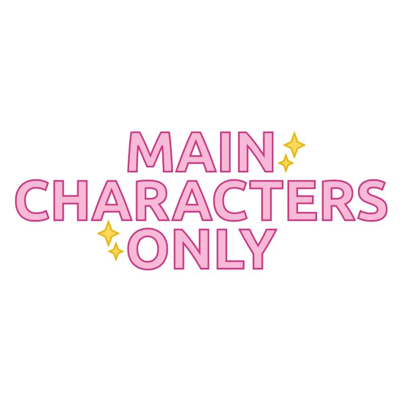 Main Characters Only statement design