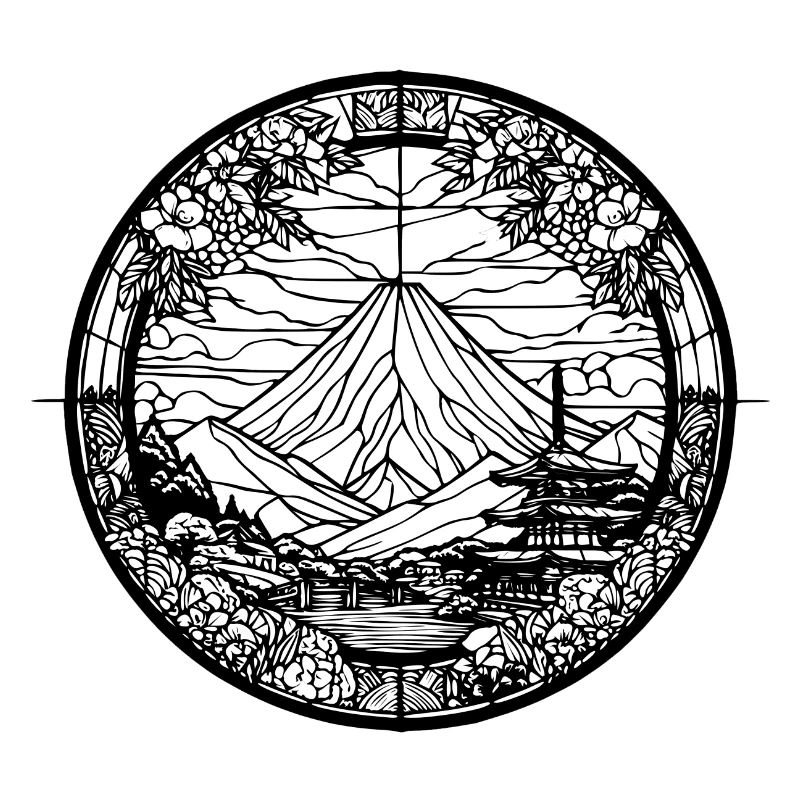 fuji noir blanc