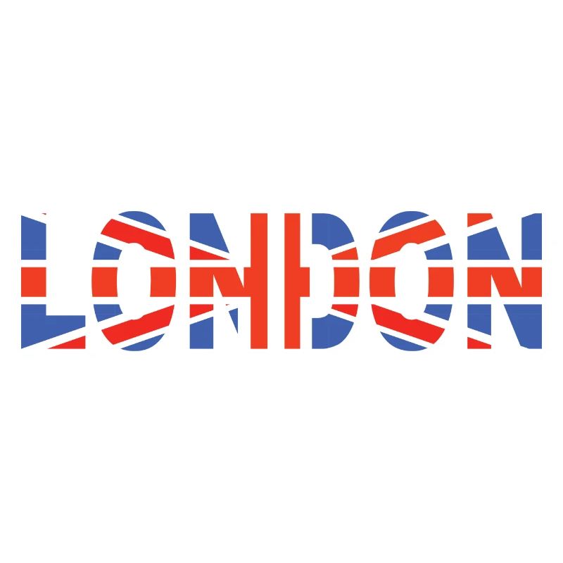 London laid down with flag