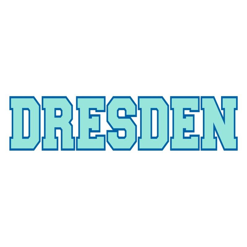 Dresden Blockschrift Outfitdesign