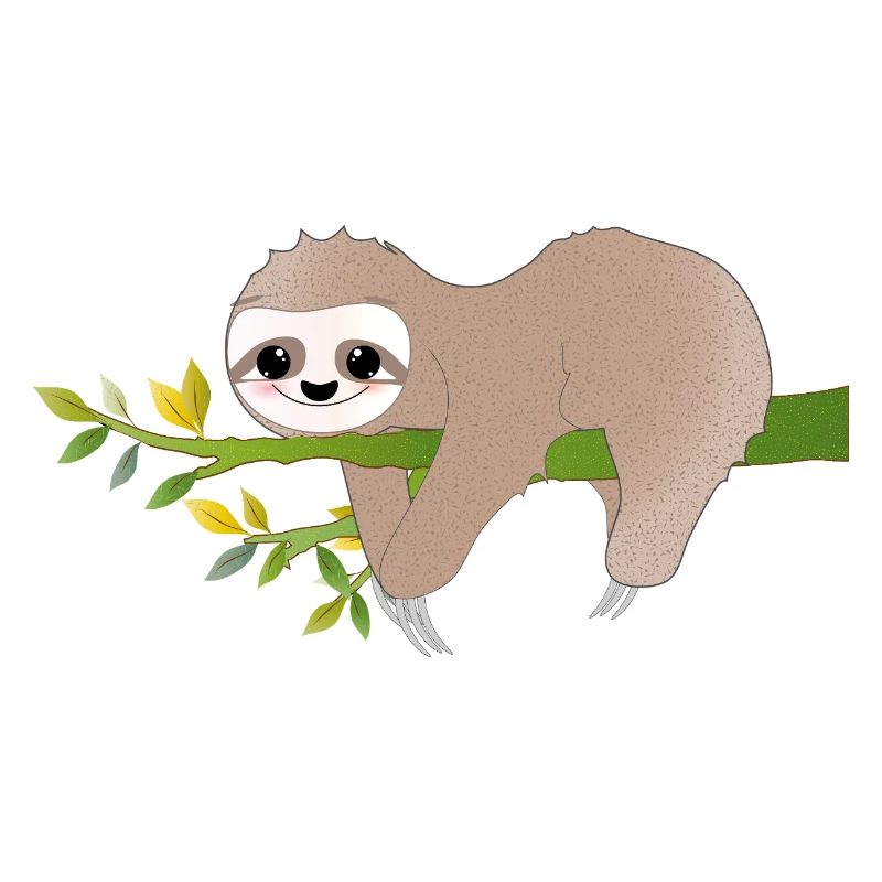 Relaxed Sloth – Charming Relax Motif