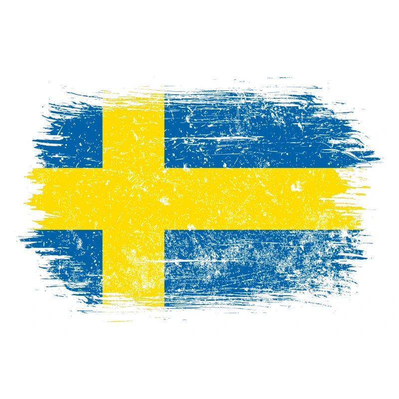 Swedish Brush Flag