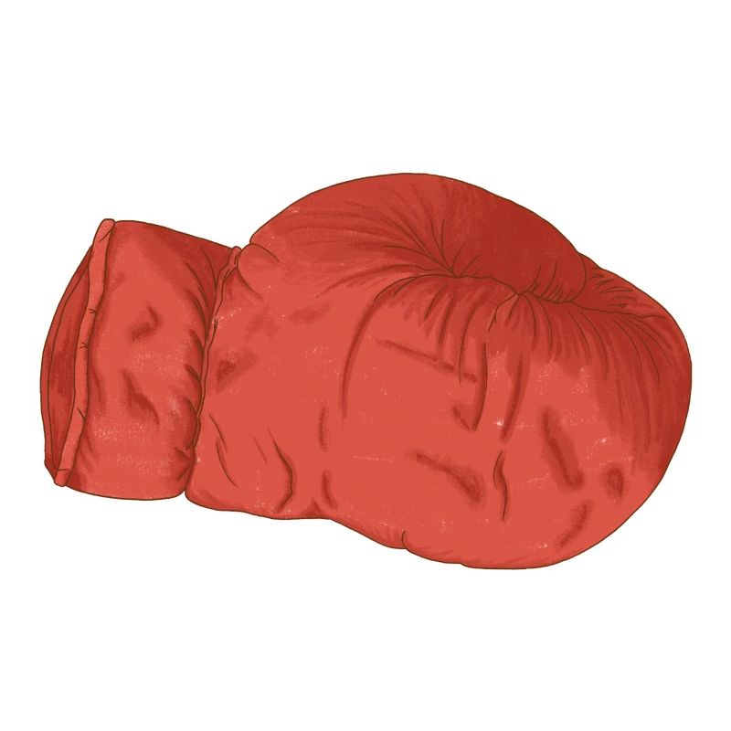 roter Boxhandschuh Boxen Kampfsport