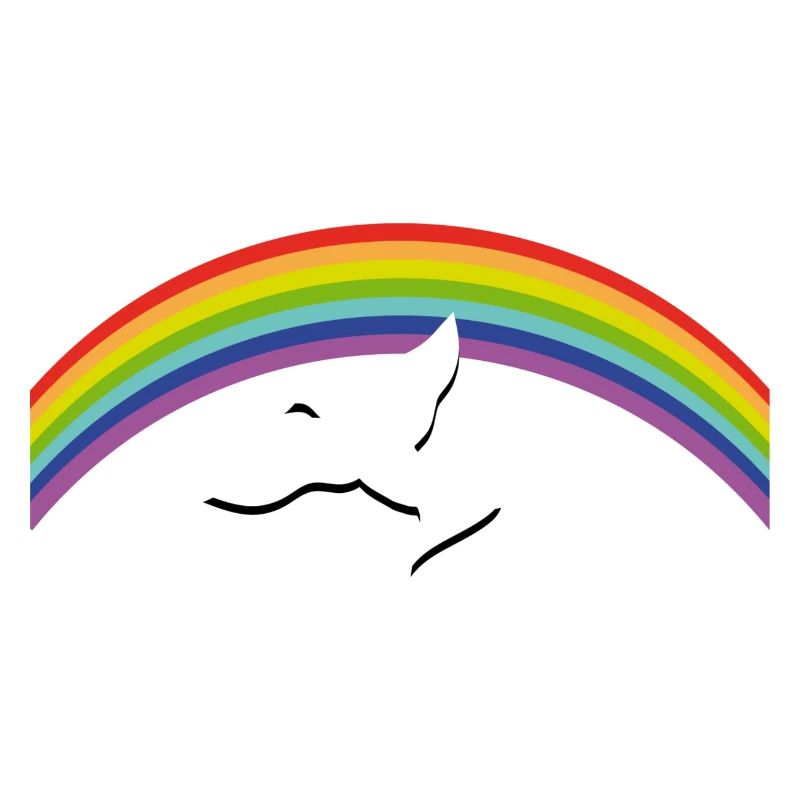 RAINBOW Regenbogen avec colombe de la paix