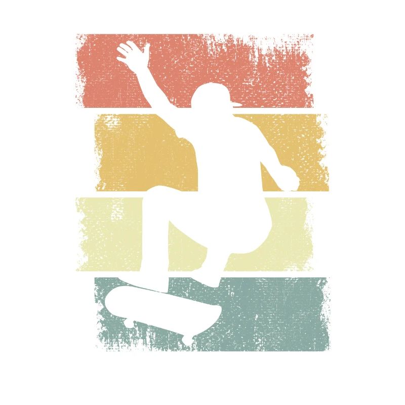 Skateboard boy drawing