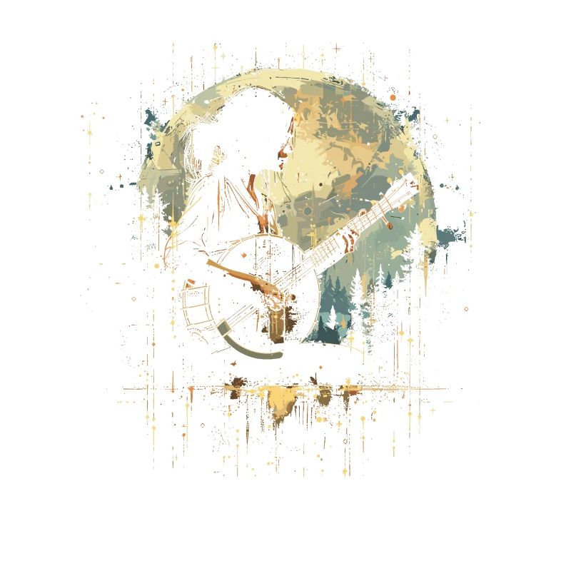 Banjo Player Drawing