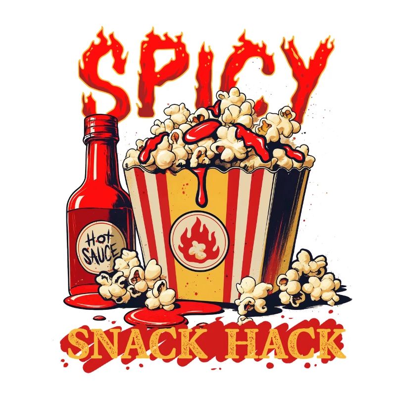 Popcorn with chilli sauce