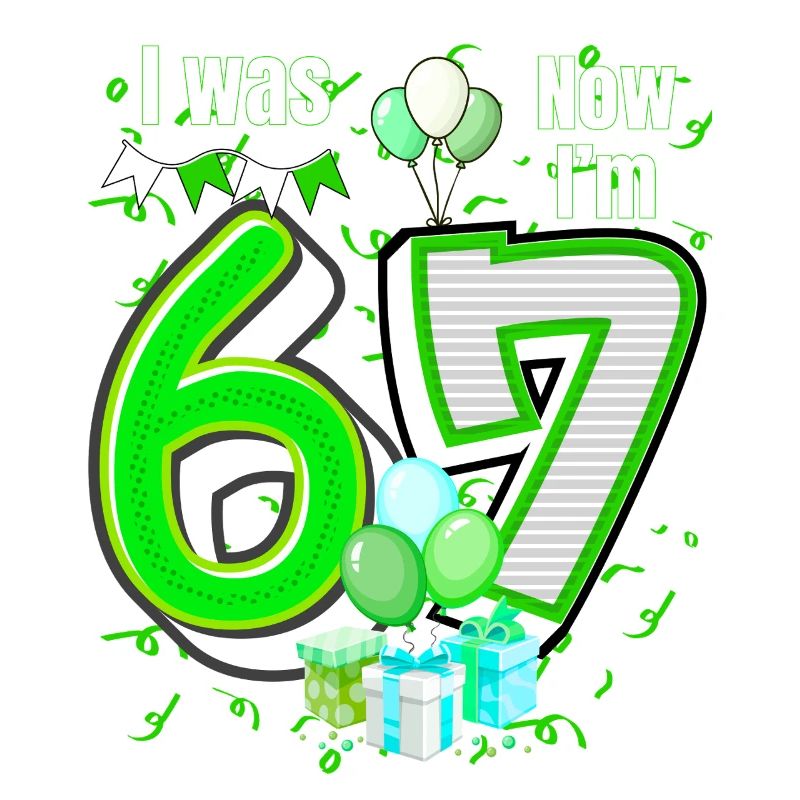 Ich war 6 Jetzt bin ich 7 Geburtstagsshirt Kinder 7 Geburtstag