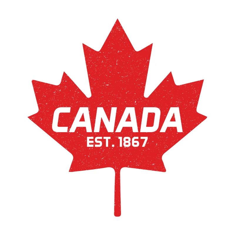 Canada Est 1867 Vintage Canada Maple Leaf