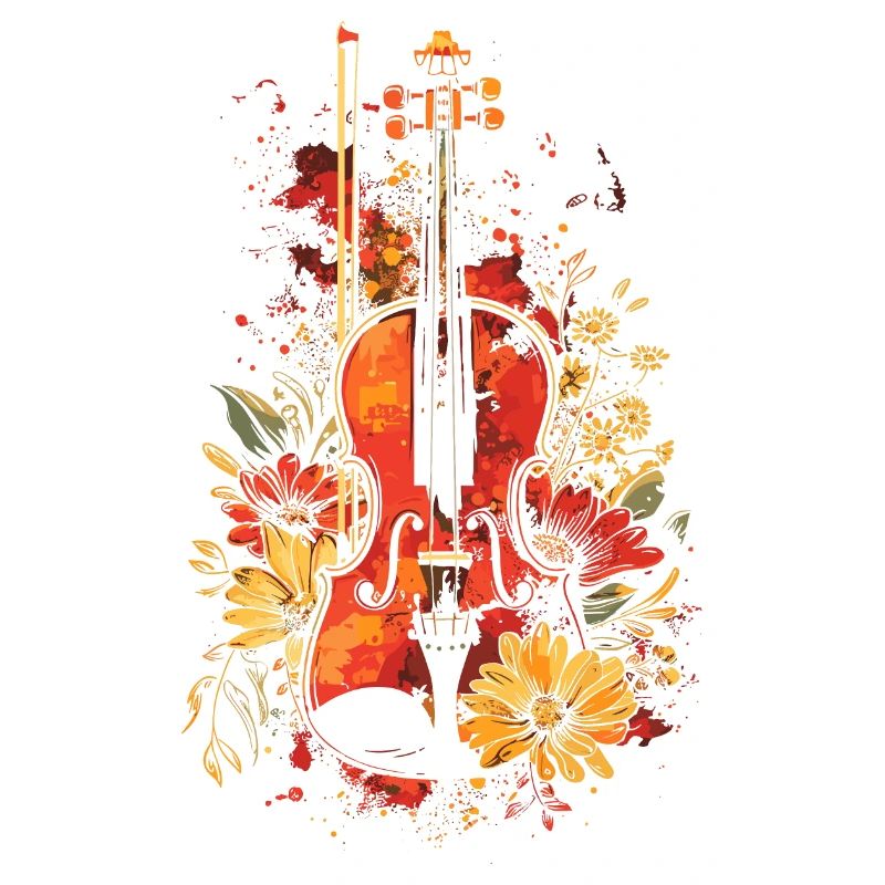 Dessin animé de violon