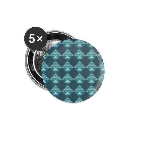 Art Deco Muster - Buttons klein 25 mm (5er Pack)