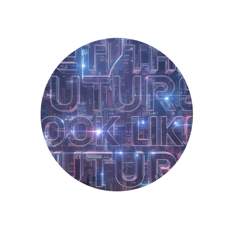 Typographie Neon Future