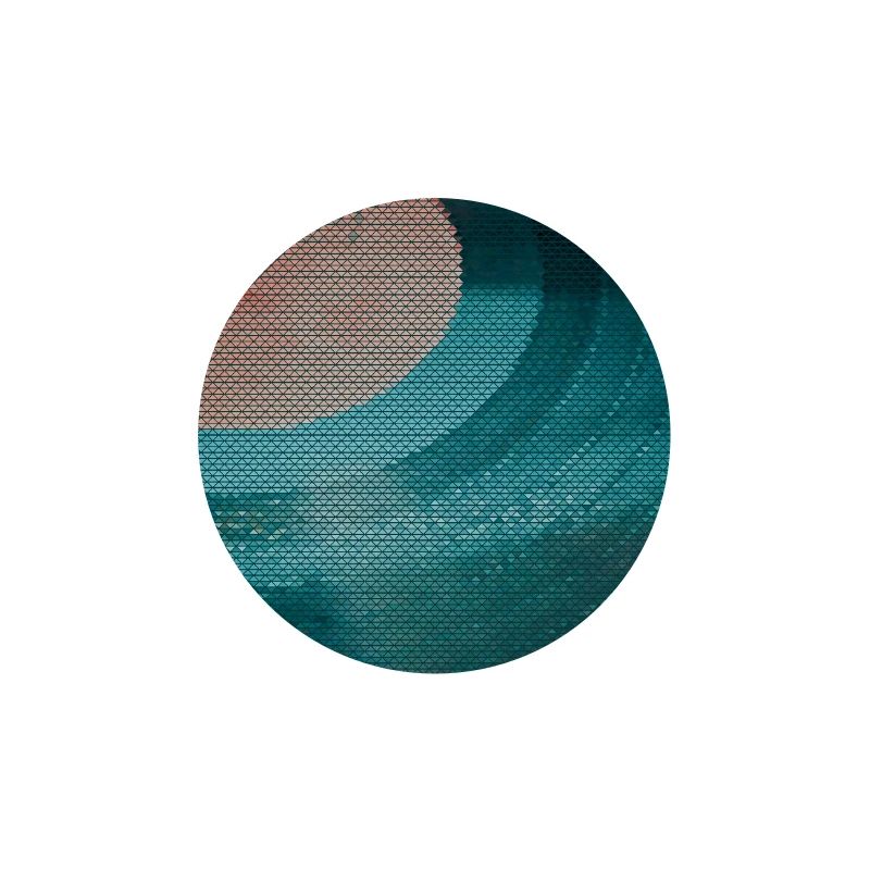 Turntable in a triangle pattern