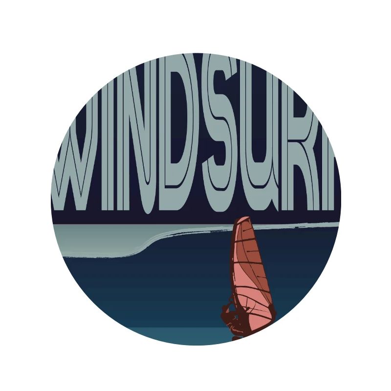 Windsurfer in wave